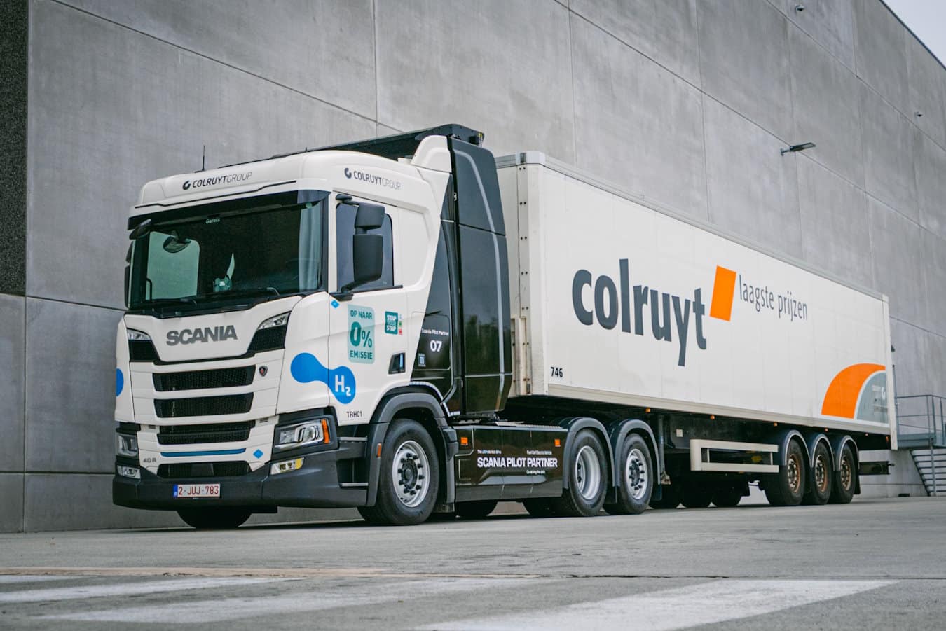 Image for Caminhões Scania movidos a hidrogênio entram em operação no Grupo Colruyt