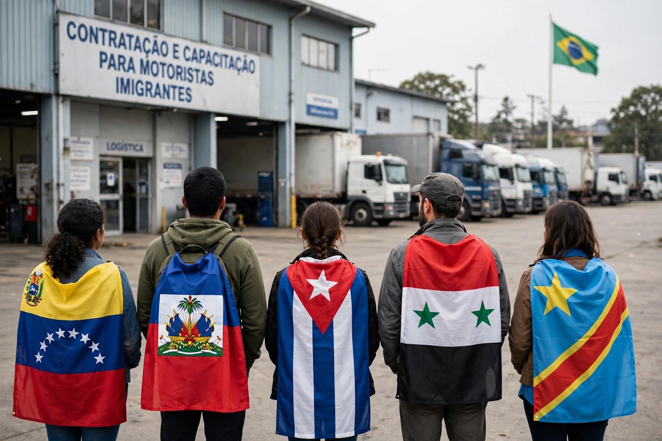 Contratação de imigrantes se torna peça-chave para reduzir escassez de caminhoneiros no Brasil