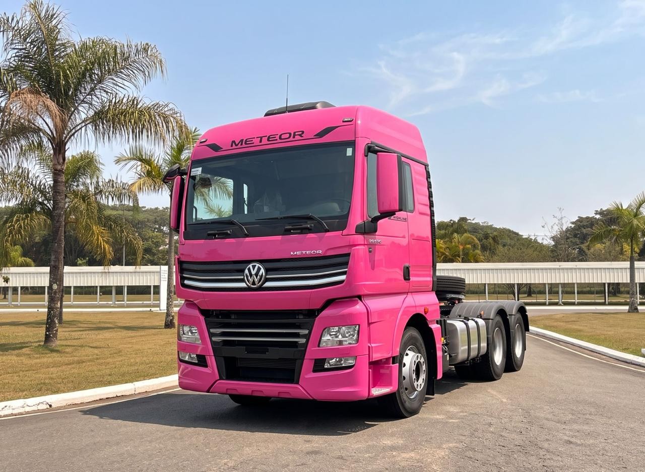 Image for Rosa Camélia – Caminhões Volkswagen recebem cor especial para conscientização sobre o câncer de mama