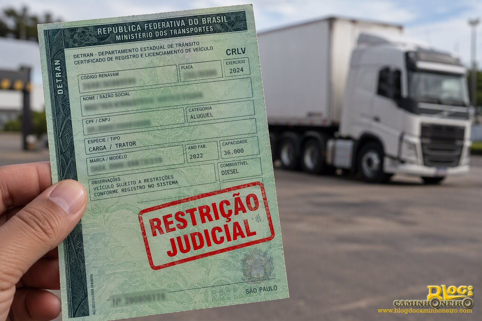Image for Transportadora não poderá usar caminhão com restrição judicial que foi penhorado para pagar dívida trabalhista